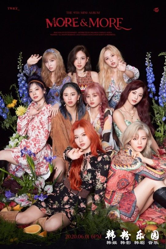 TWICE新专辑《MORE & MORE》打入美国Billboard200专辑榜