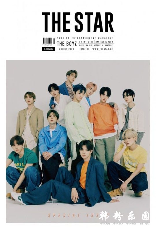 THE BOYZ 多彩搭配展清新少年魅力 杂志写真曝光